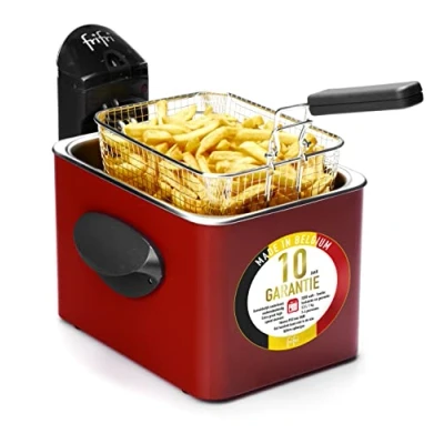 Immagine di Frifri Friteuse 1905r 3,5l; 3200w ; 1kg frietjes mantel metaal rood F1905R
