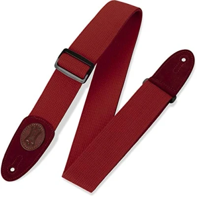 Immagine di Levy&#039;s MSSC8 Red Tracolla Per Chitarra 2&quot; Signature Series Cotton Strap