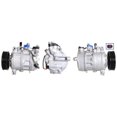 Immagine di ELSTOCK 51 1036 Compressore Aria Condizionata PAG 46 R134a con guarnizioni VOLKSWAGEN: Amarok Pick up