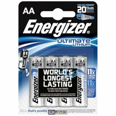 Immagine di Energizer Ultimate FR6 Batteria Stilo (AA) Litio 3000 mAh 1.5 V 4 pz.