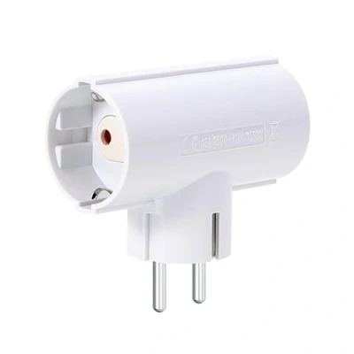Immagine di Aigostar Presa Shuko Doppia,Presa Multipla con Protezione Bambini,Adattatore Schuko 2P+T 16 A Combinata Standard Tedesco e Francese,Bianco