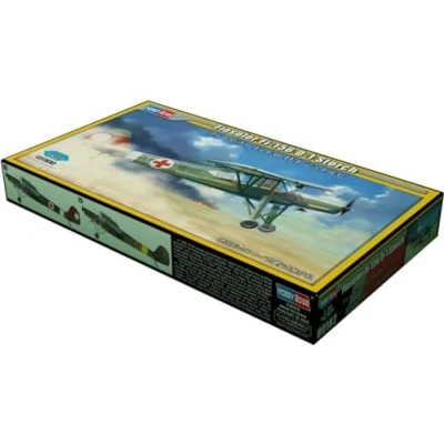Immagine di Hobbyboss HBB80182 Fiesleler Fi 156 D 1 Storch Scale Model Kit, Colore Modellato