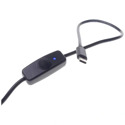 Immagine di Radxa RockPi_USB AtoC_SW Cavo di alimentazione [1x spina A USB 2.0 1x C®] 1.50 m Nero incl. interruttore on/off