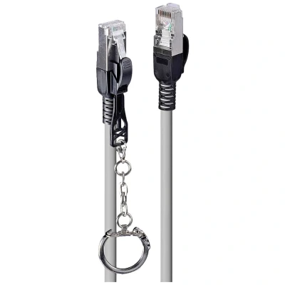 Immagine di LINDY 47609 RJ45 cavo di rete, patch CAT 6A S/FTP 20.00 m Grigio 1 pz.