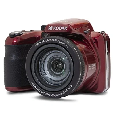 Immagine di Kodak Pixpro Astro Zoom AZ425 Fotocamera digitale 21.14 Megapixel ottico: 42 x Rosso Video Full HD, Stabilizzatore dimmagine, con flash integrato