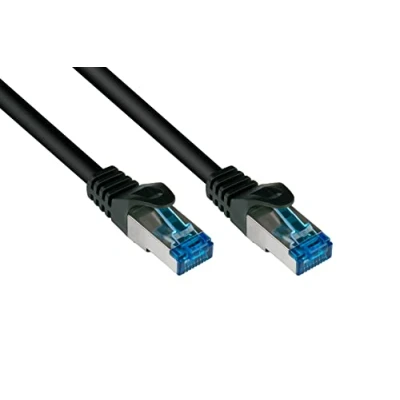 Immagine di Good Connections® SmartFLEX Cavo patch Cat.6A 15 cm/0,15 m Ethernet corto 10 GIGABIT Premium in rame/CU Protezione nasello S/FTP PiMF senza alogeni (LSZH) 500 MHz