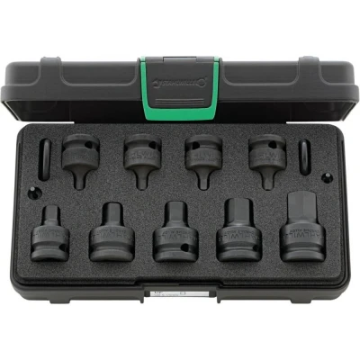Immagine di Stahlwille 54IMP/9 KN Kit di chiavi a bussola metrico 1/2 (12.5 mm) 13 parti 96231501