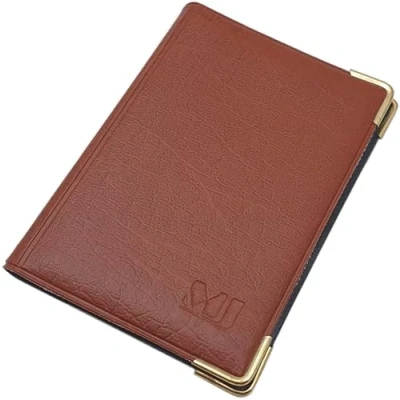 Immagine di myledershop Porta carte d&#039;identità e di credito con 4 scomparti MJ Design Germany Made in UE diversi colori designs (Design / Marrone)