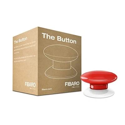 Immagine di FIBARO FGPB 101 3 Il Tasto, 1 Pezzo, Rosso