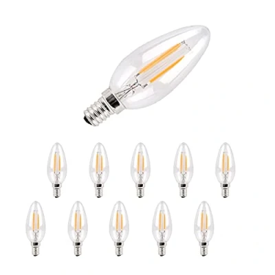 Immagine di Metrix Lampadina a LED E14, 4 W, 440 lumen, 3000 kelvin, luce bianca calda, sostituisce 40 10 pezzi [classe energetica A++]