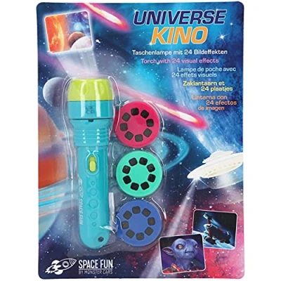 Immagine di Depesche Dino World Auto Monster Cars, Torcia Tascabile con 24 Effetti Pratica Lampada Che può proiettare Immagini Spaziali, alimentata a Batteria, Multicolore, Medium, 5668