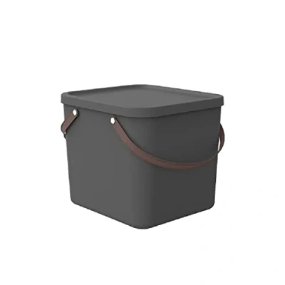Immagine di Rotho Albula Scatola portaoggetti 40 l con coperchio, in plastica (PP riciclato), (40 x 34 cm), non applicabile