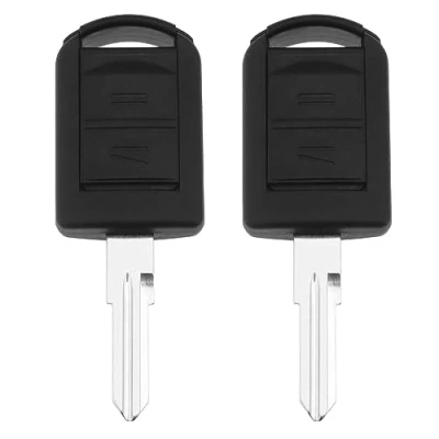 Immagine di OTOTEC 2 custodie per chiave a distanza pulsanti, compatibili con Corsa C, Meriva A, Tigra B, Combo custodia di ricambio HU46