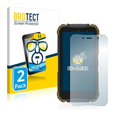 Immagine di brotect Pellicola Protettiva per Doogee S35 Protezione Schermo (2 Pezzi) [Trasparente, Anti Impronte]