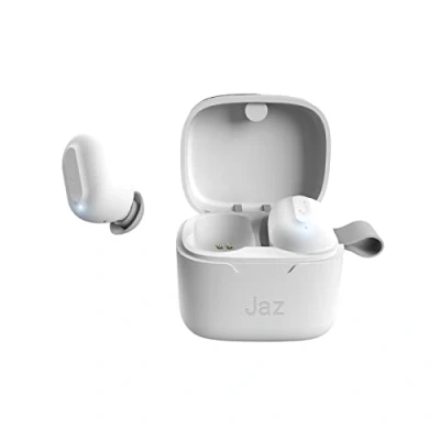 Immagine di JAZ SBS Auricolari wireless TWS AIRON con custodia in metallo zigrinato, controlli touch, autonomia di 5 ore consecutive, utilizzabili mono tecnologia Dual Leader, colore bianco, Unica