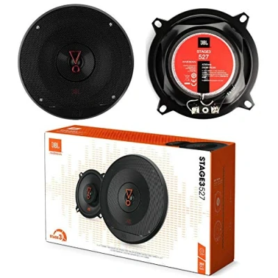 Immagine di 2 altoparlanti compatibile con JBL STAGE3 527 coassiali vie da 5,25&quot; 13,00 cm 130 mm 40 watt rms e 200 max 3 ohm 91 db spl auto neri, a coppia