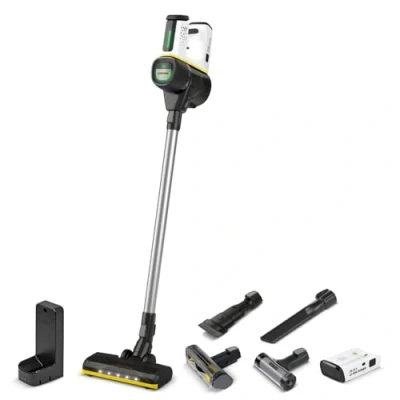 Immagine di Kärcher VC 7 Signature Line Aspirapolvere a batteria, 2 tipi di Aspirazione, Autonomia 60 min, 2,6 kg, Batterie ricaricabili incluse (25,2V), Spazzola per Pavimenti e Fessure mini turbo