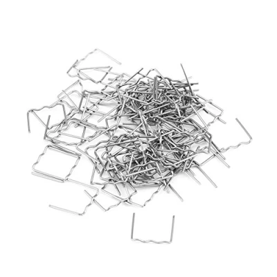 Immagine di Keenso 100pcs 0.8mm Punti Metallici per Saldatura a Caldi, Riparazione paraurti Auto Carrozzeria Kit di Punti(S Style 100pcs)