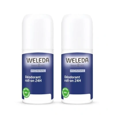 Immagine di Weleda Deodorante da uomo Roll on 24H, confezione 2 x 50 ml