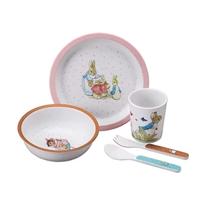 Immagine di Petit Jour Paris Set di 5 pezzi Peter Rabbit con la sua confezione regalo!, Multicolore