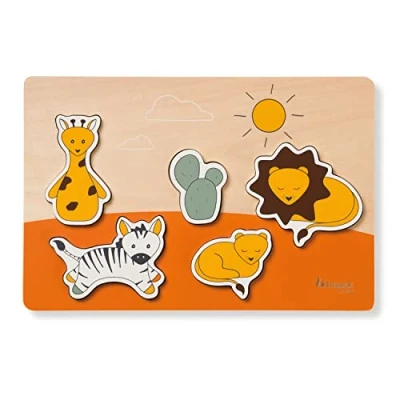 Immagine di hauck Puzzle N Fit Safari Animali, Fauna Selvatica Bambini, Colore Arancione, 813083