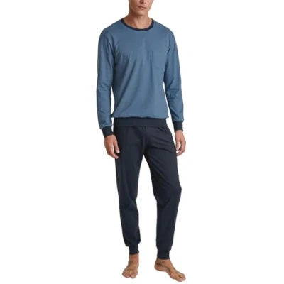 Immagine di CALIDA Relax Essentials Set di Pigiama, Coronet Blue, 46 48 Uomo