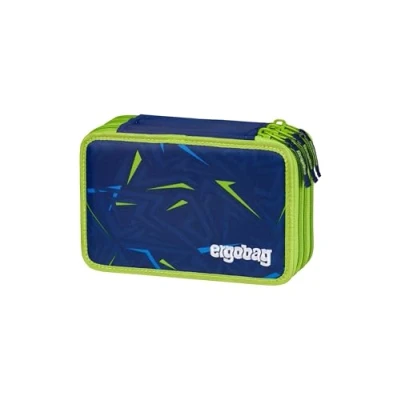 Immagine di ergobag Astuccio maxi set da 40 pezzi, matite colorate e pennarelli Lyra, scomparto per monete, righello, forbici Front RunBear Blu scuro