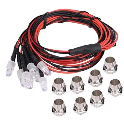 Immagine di Luci Auto RC 8 Pezzi a LED Accessorio per Modello Drift