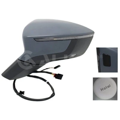 Immagine di Specchietto retrovisore esterno Alkar 6135094 Sx con la prima mano elettrico termico, ribaltabile/ripiegabile elettricamente, convesso, illuminazi
