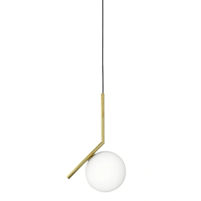 Immagine di FLOS IC S1 lampada a sospensione di design, ottone, lucido