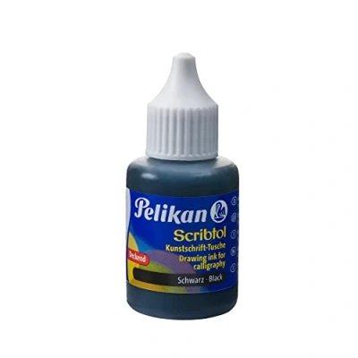Immagine di Pelikan Kunstschrift Tusche Scribtol, Inhalt: 30 ml, schwarz