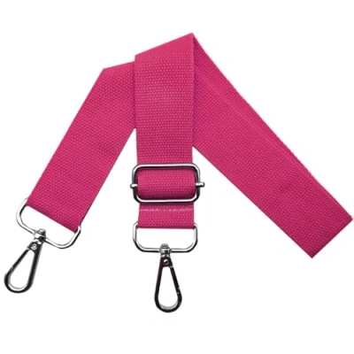 Immagine di Tracolle per Borsa Donna Tracolla Regolabile Cinghie Larga 3.8cm con Argento Moschettoni, Borsette, Crossbody Ricambio Borsa, Rosso Rosa
