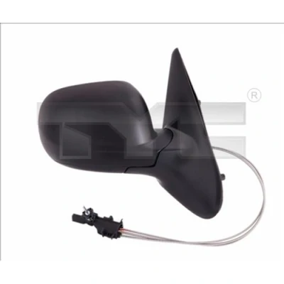 Immagine di Specchio retrovisore esterno Tyc 331 0009 Dx nero Regolazione:comando cavo flessibile, convesso, con sensore temperatura, Piccolo alloggiamento specch