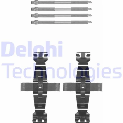 Immagine di DELPHI LX0674 Kit accessori, Pastiglia freno AUDI: A6 C7 Avant, A7 Sportback, Q5, PORSCHE: Macan