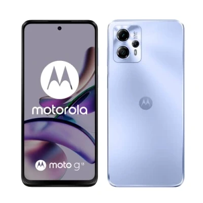 Immagine di Motorola moto g13 (tripla fotocamera 50 MP, batteria 5000 mAH, Dolby Atmos Stereo Speakers, 4/128 GB espandibile, Display 6.53&quot; 90Hz, NFC, Dual SIM, Android 13), Blue Herion, cover inclusa