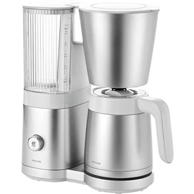 Immagine di Zwilling ENFINIGY Macchina da caffè con brocca termica 1,25l, riscaldatore, per 10 tazze, Funzione blooming, Acciaio inossidabile, Argento