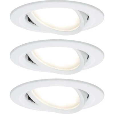 Immagine di Paulmann 93449 Nova Lampada da incasso Kit 3 LED (monocolore) 18 W Bianco opaco