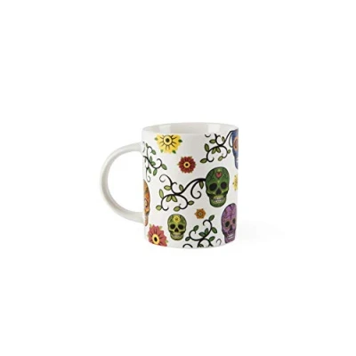 Immagine di Excelsa Calavera Tazza Mug, Porcellana, Bianco