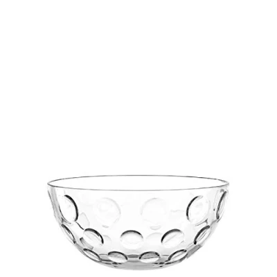 Immagine di Leonardo 066336 Ciotola rotonda in vetro &quot;Cucina Optic&quot;, design fresco, 21,5 cm