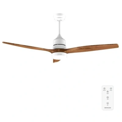 Immagine di Cecotec Ventilatori da Soffitto EnergySilence Aero 5275 White&amp;BlackWood 40 W, Diametro 132 cm, Lampada a LED, Telecomando, Timer 8 Ore, 6 Velocità, Estate/Inverno, Altezza Regolabile