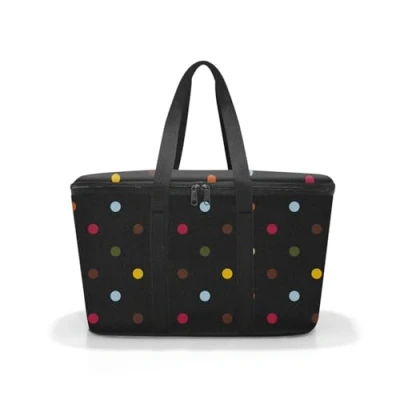 Immagine di reisenthel coolerbag Borsa Termica Resistente, Adatta per Spesa, Picnic e in Viaggio, Combinabile anche con Cestino Spesa Carrybag altri Shopper, Tessuto Idrorepellente, 20 L, Fantasia a Pois