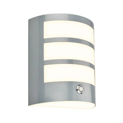 Immagine di BRILONER lampada da parete a LED senza alimentazione con touch, dimmerabile su più livelli, timer 15 minuti, batteria, esterna, applique esterne, 18x15x7 cm, cromato opaco