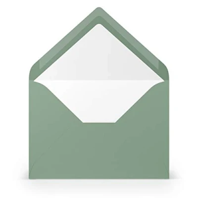 Immagine di PAPERADO Paper24 50 buste per lettere, formato DIN B6, 100 g/m², senza finestra, 17,8 x 12,5 cm, con lembo a punta da inumidire