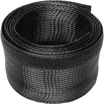 Immagine di Digitus Avvolgicavo a spirale Poliestere Nero flessibile (L x L A) 2000 85 3 mm 1 pz. DA 90507