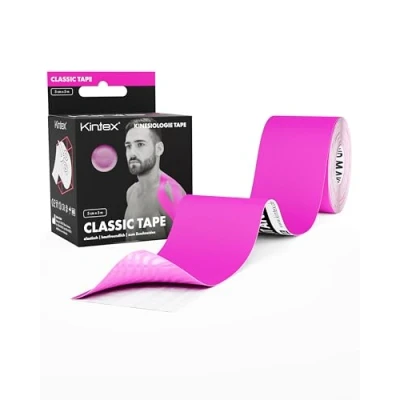 Immagine di Kintex Nastro Kinesiologico Classico 5cm x 5m Delicato sulla Pelle, Impermeabile e Traspirante Tape Elastico Professionale per Sport Fisioterapia 1 Rotolo