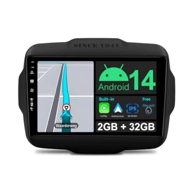 Immagine di JOYX Android 12 IPS Autoradio Per Jeep Renegade (2015 2018) 2G+32G Senza fili CarPlay + Auto GRATUITI Camera DAB Volante Fast Boot DSP Split Screen 4G WIFI BT5.0 9 Pollici 2 Din