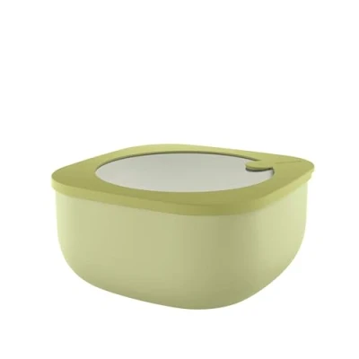 Immagine di Guzzini Kitchen Active Design, STORE&amp;MORE BIO, Contenitore Ermetico Basso per Frigo/Freezer/Microonde (L) Verde Avocado, 19,5 x h9,3 cm 1900 cc 170721253