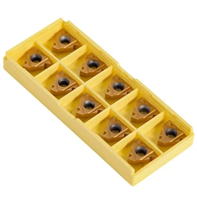 Immagine di 10pcs 3/8 &#039;&#039; 16ER AG60 Fresa per Inserti in Metallo Duro da Taglio Indicizzabili Acciaio Inossidabile Strumento di Fresatura del Tornio Filettatura Esterna