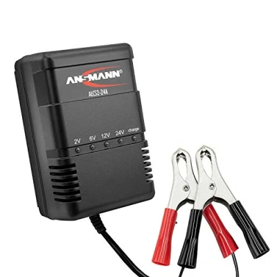 Immagine di Ansmann Caricatore ALCS 2 24 a per Batteria Auto Caricabatterie batterie Piombo da 24V 900mA Caricabatteria Scooter Motocicletta Automobile