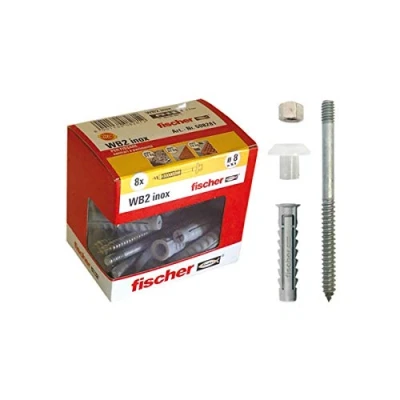 Immagine di Fischer Tasselli WB 2 per Sanitari, WC e Bidet,Tasselli 8 pezzi confezione,508281